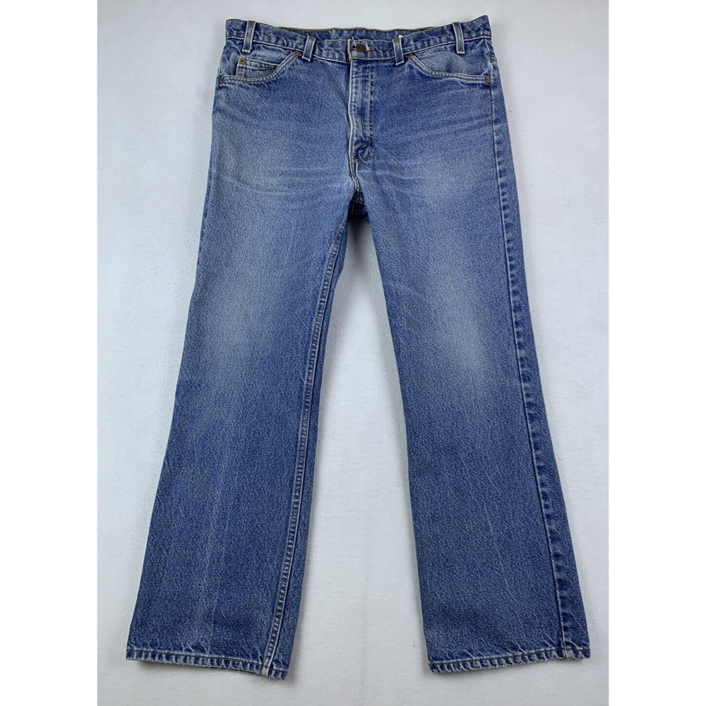 Vintage Levi Strauss & Co 517 Orange Tab Blue Jeans 36x30 (35x28 Measured)